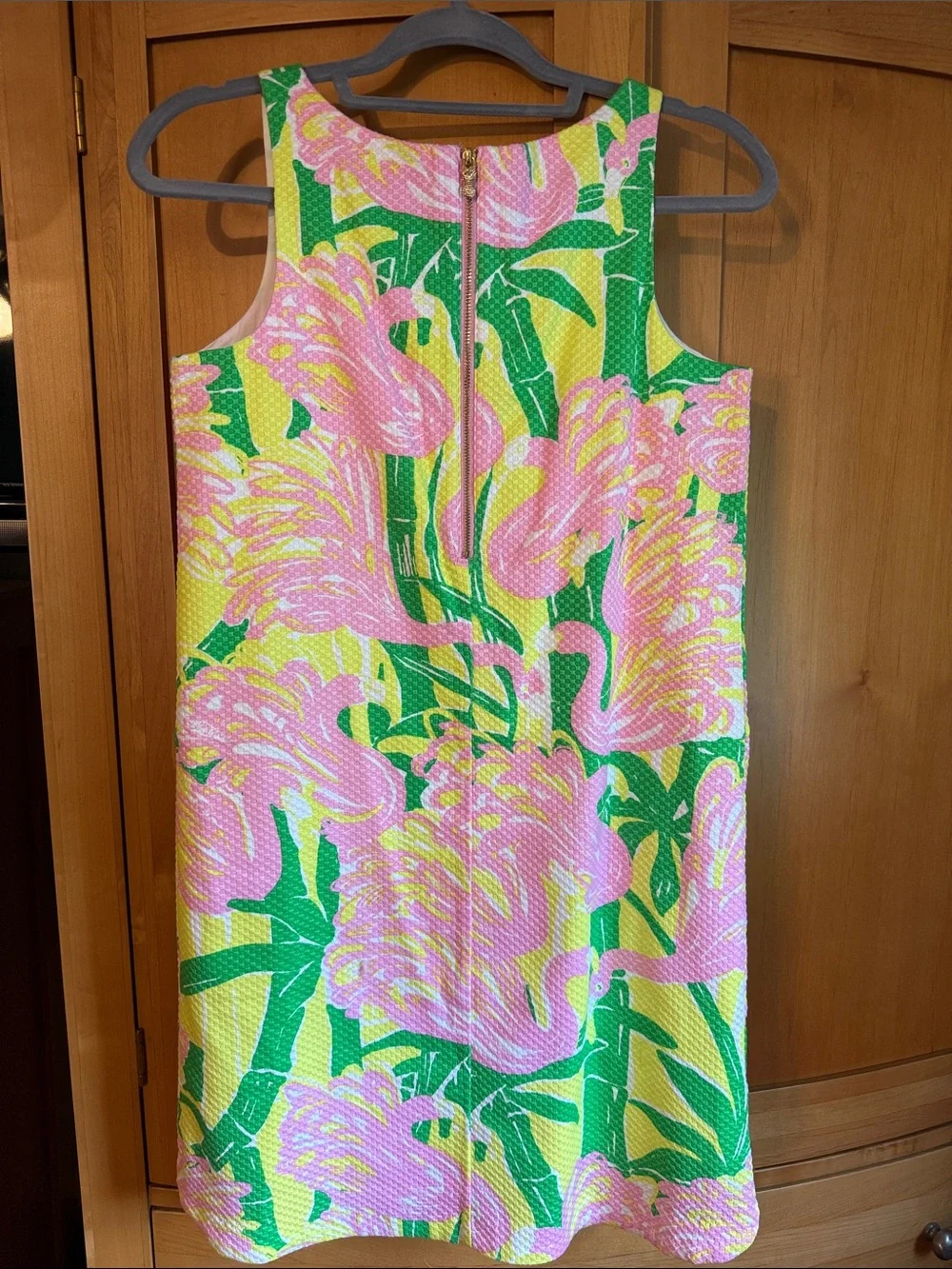 Lilly Pulitzer for Target Pink, Yellow & Green Tropical Shift Dress